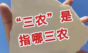 三農是什么意思？三農指的是什么意思?